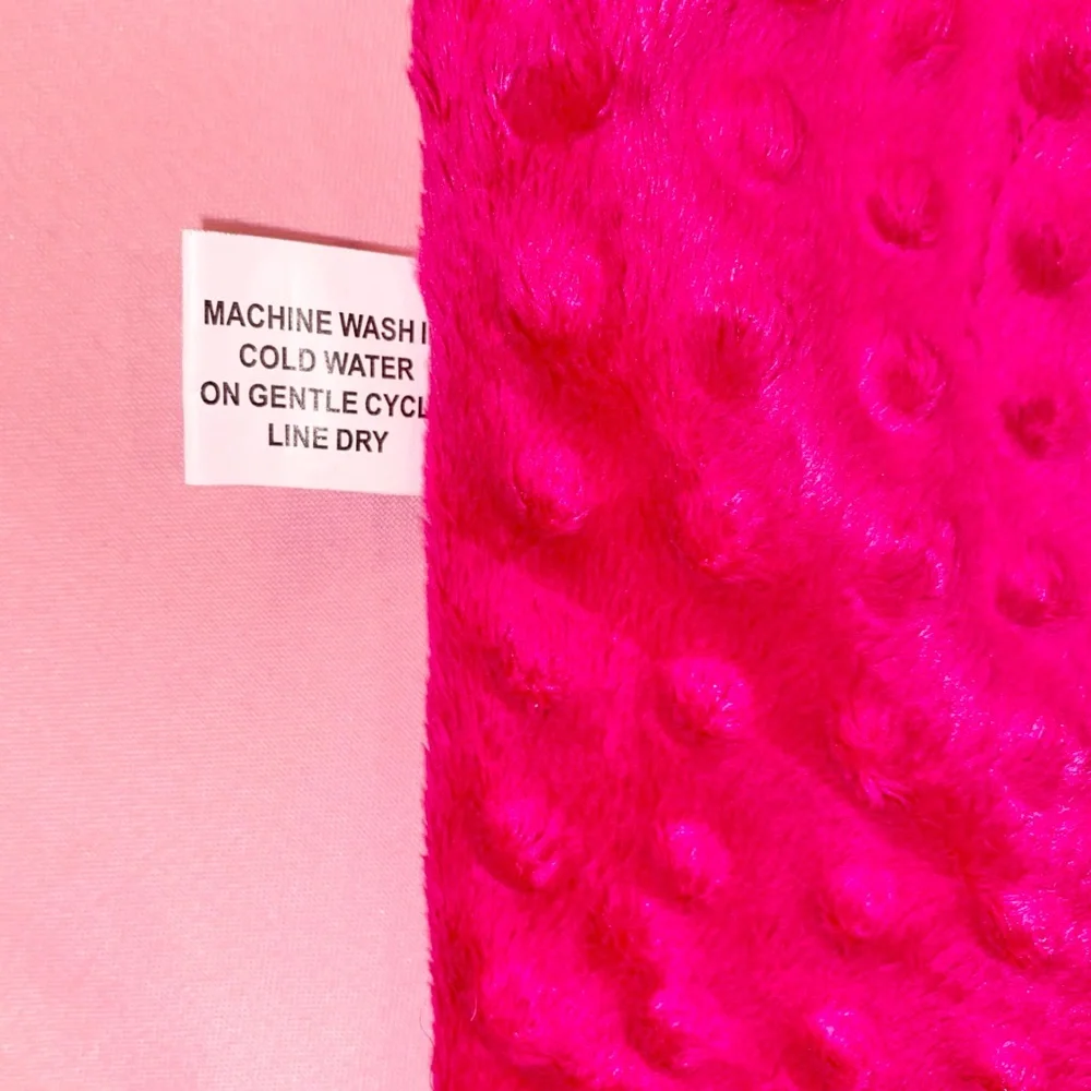 Hot Pink Pet Velour Sling Carrier Knapsack Blanket Reversible Black Faux Fur - Picture 8 of 13